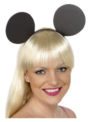 Mouse Ears on Headband, Black