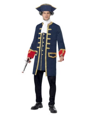Pirate Commander Costume, Blue