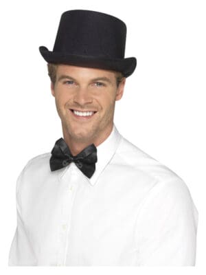 Top Hat, Satin Look, Black