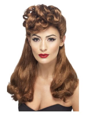 40s Vintage Wig, Auburn