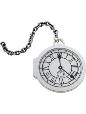 Oversized Pocket Watch, White