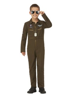 Top Gun Maverick Child's Aviator Costume, Green