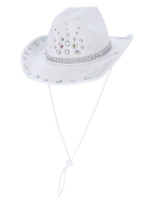 White Rhinestone Cowboy Hat