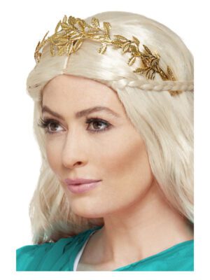 Grecian Leaf Headband, Gold