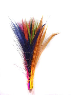 Dyed Peacock feather sword all colours